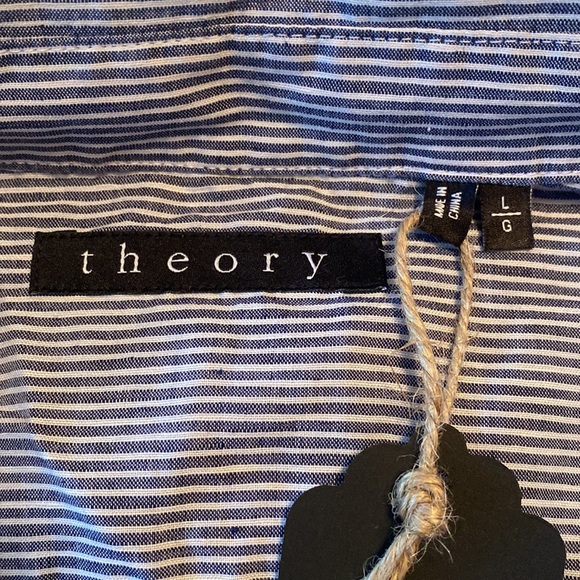 Theory Linen Blend Button Down - Picture 5 of 6